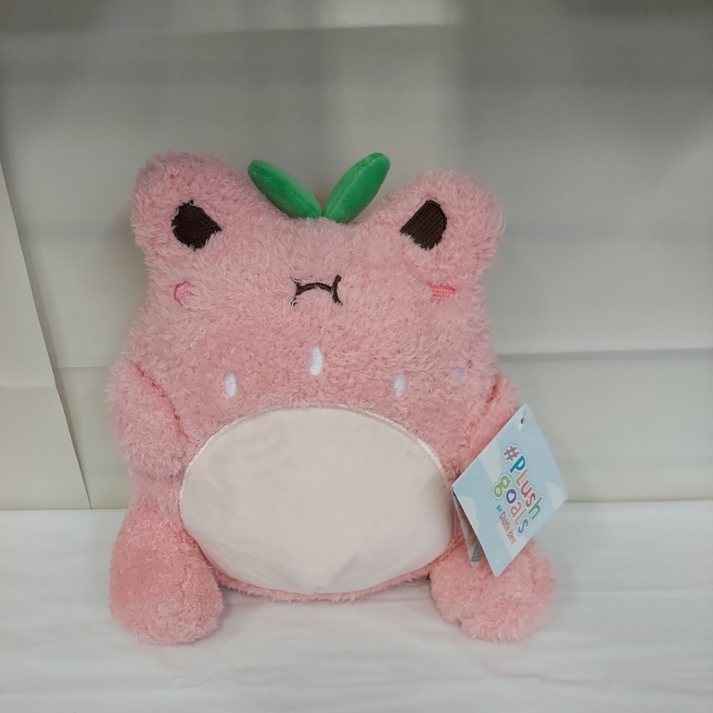 Plush Goals Cuddle Barn Strawberry Wawa The Froggie Plush Animal NWT